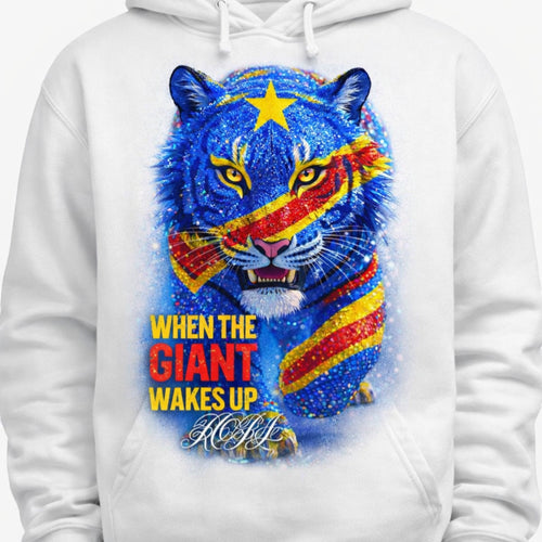Congo Strong Leopard/ Long sleeve Hooded Sweatshirt