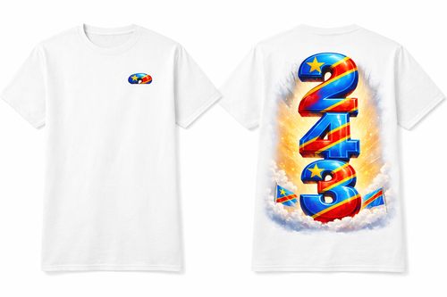 +243 CODE YA MBOKA CONGO/ Short and long Sleeve Heavy Cotton™ T-Shirt