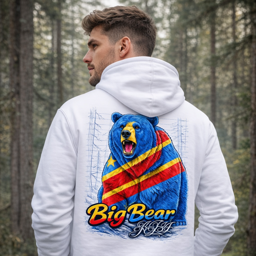 Congo Strong Big Bear/Hooded Sweatshirt