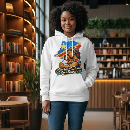 Maman Ya Congo/Long sleeve Hooded Sweatshirt
