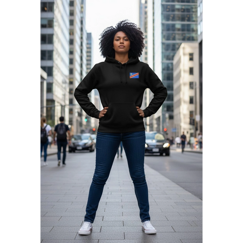 Maman Ya Congo/Long sleeve Hooded Sweatshirt