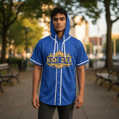 KSH-243 Hooded Baseball Jersey