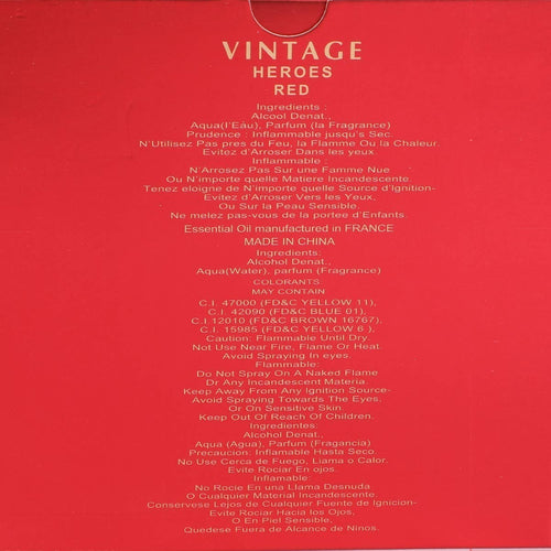 Vintage Heroes Red Perfume for Men 100ml