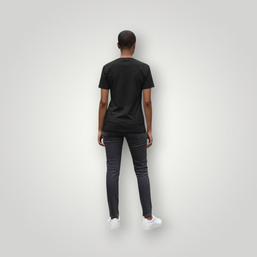 K&ChildrenBusiness black cotton-polyester blend t-shirt with